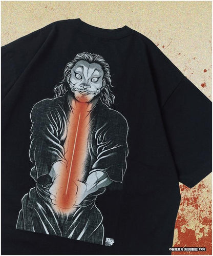 刃牙 「二天一流/宮本武蔵」プリント クルーネック Tシャツ