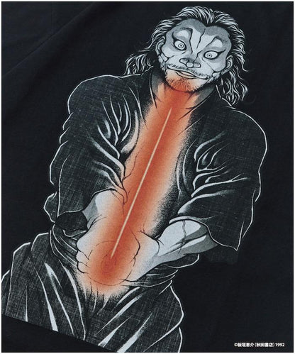 刃牙 「二天一流/宮本武蔵」プリント クルーネック Tシャツ