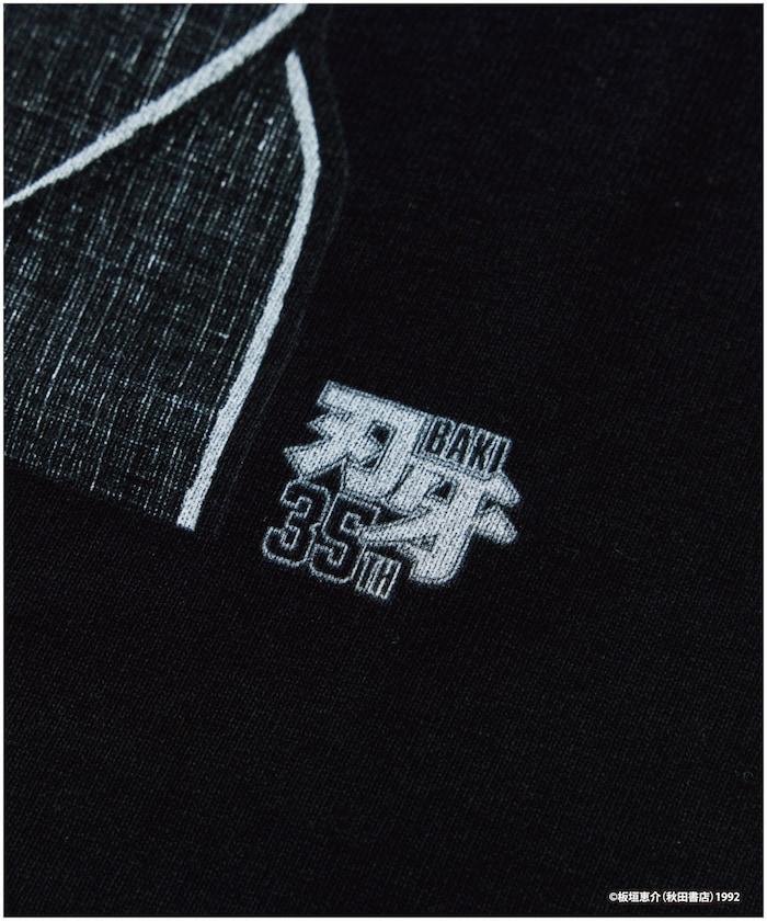 刃牙 「二天一流/宮本武蔵」プリント クルーネック Tシャツ
