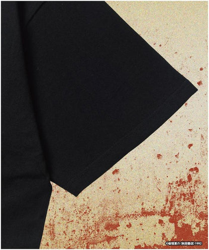 刃牙 「敗北を知りたい/最凶死刑囚」プリント クルーネック Tシャツ