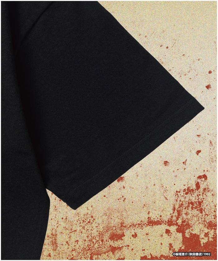 刃牙 「究極の暴力vs究極の武」 プリント クルーネック Tシャツ