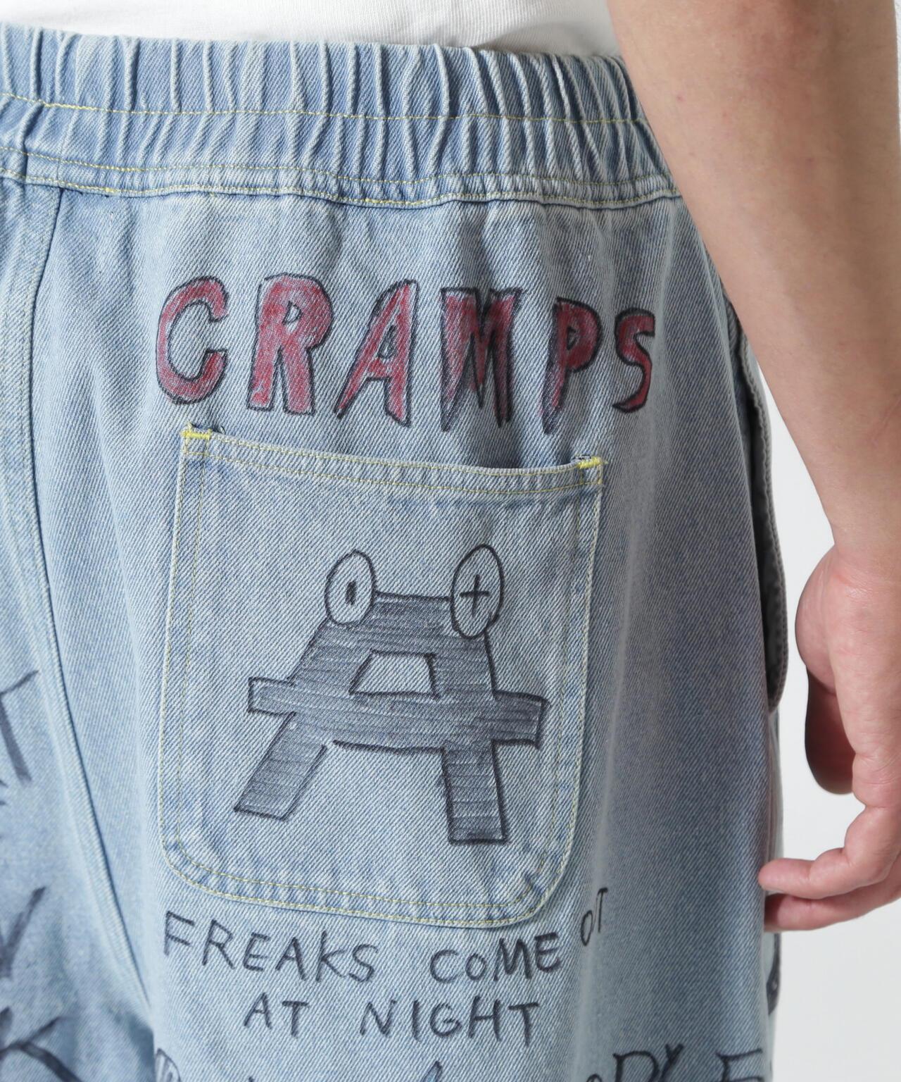 全塗繪牛仔短褲 All painted denim short pants
