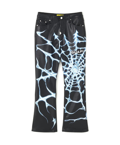 GUAPI グアピ Chrome Web Leather Pant 皮褲