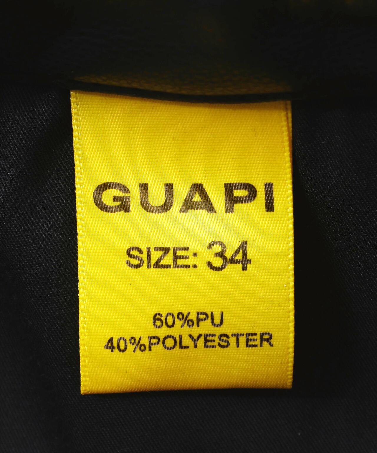GUAPI グアピ Chrome Web Leather Pant 皮褲