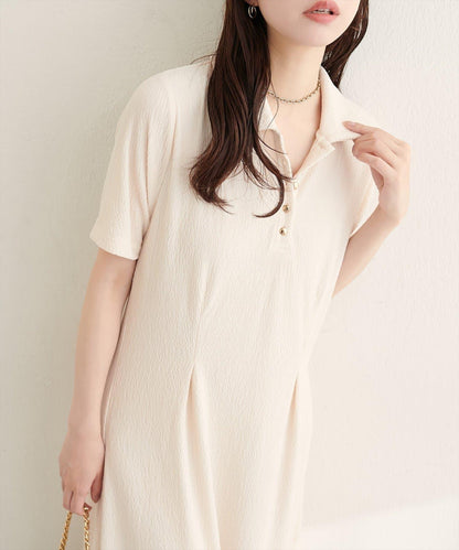 タックフレアポロワンピース