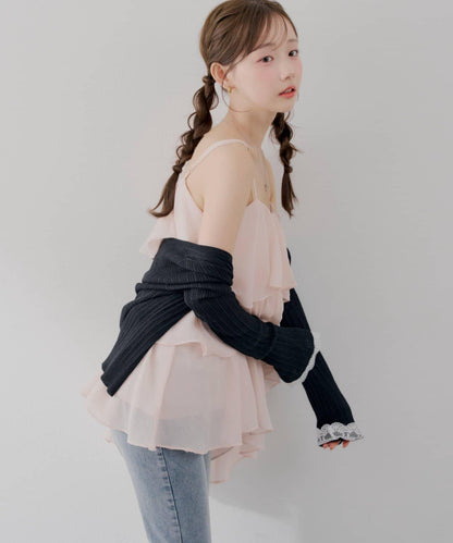 continuer 甜美分層吊帶上衣
