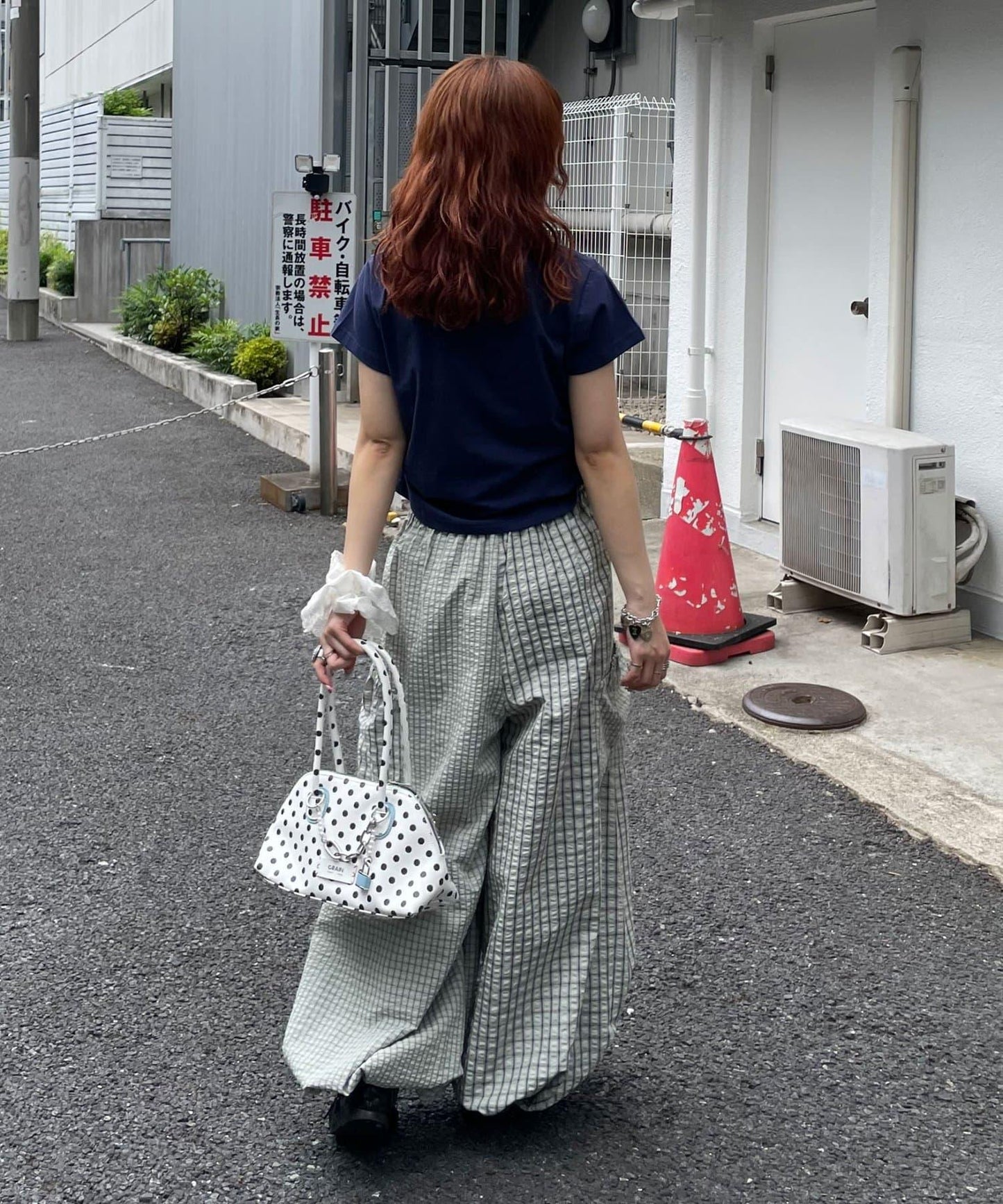 チェックバルーンイージーパンツ