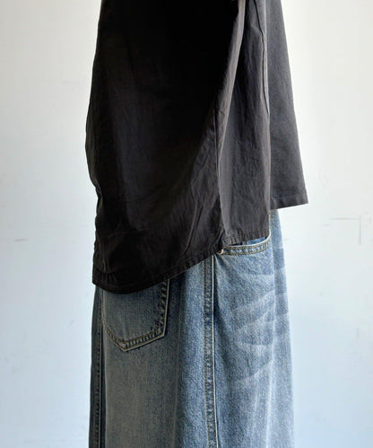 【WEB限定】異素材切替ワイドロゴTEE