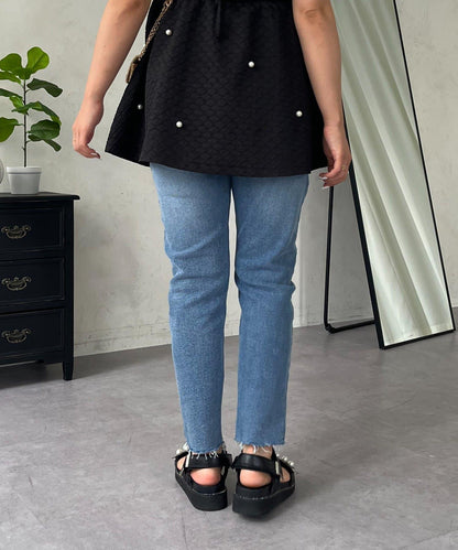 MOMO 錐形牛仔褲