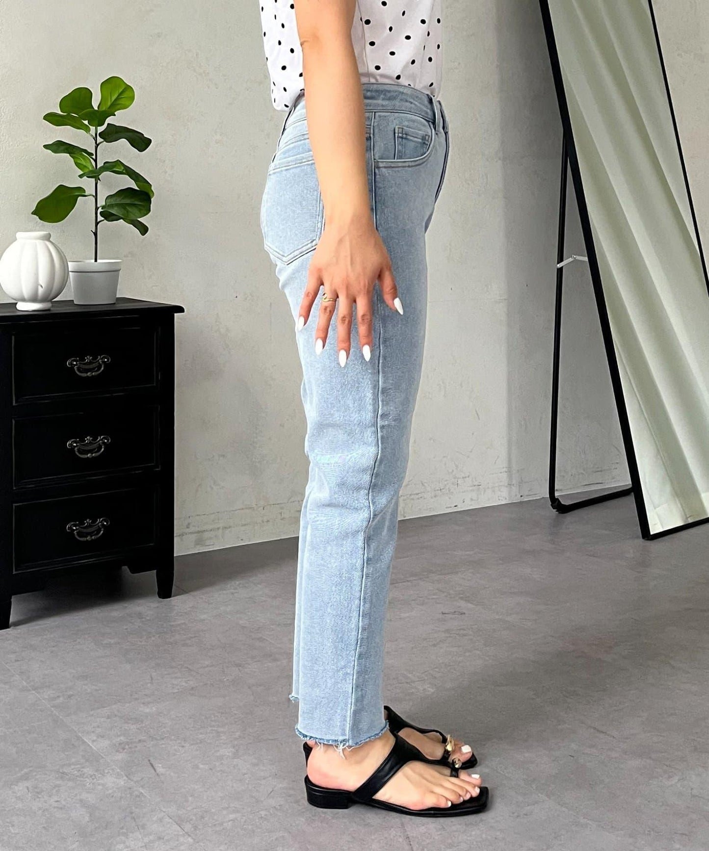 MOMO 錐形牛仔褲