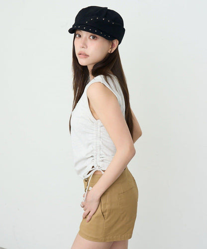 帶罩杯疊穿掛脖背心 / T恤