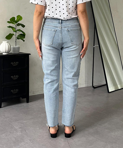 MOMO 錐形牛仔褲