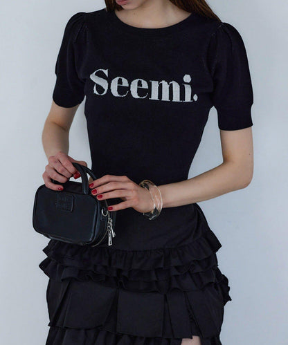 【Seemi】半袖ニット