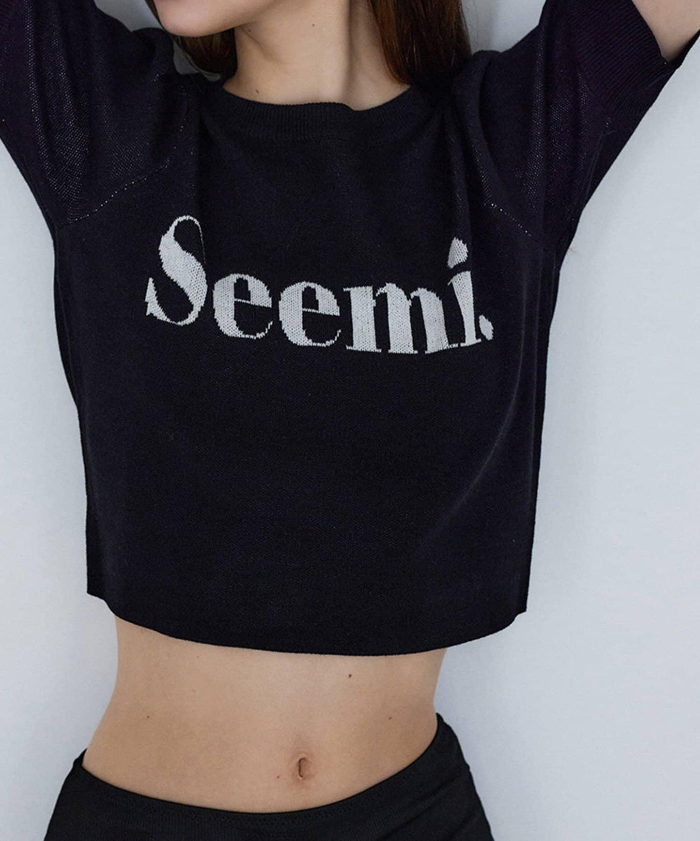 【Seemi】半袖ニット