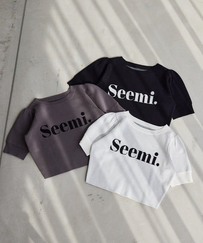 【Seemi】半袖ニット