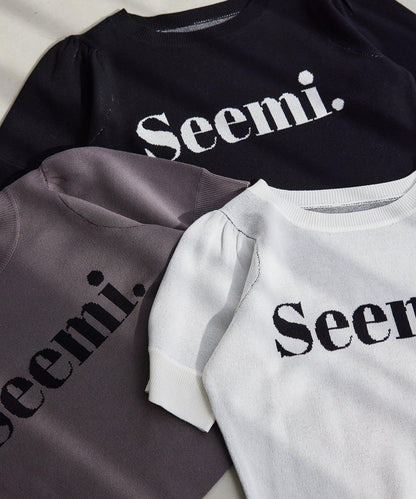 【Seemi】半袖ニット