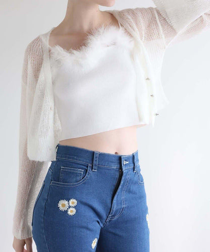 【Seemi】刺繍デニム
