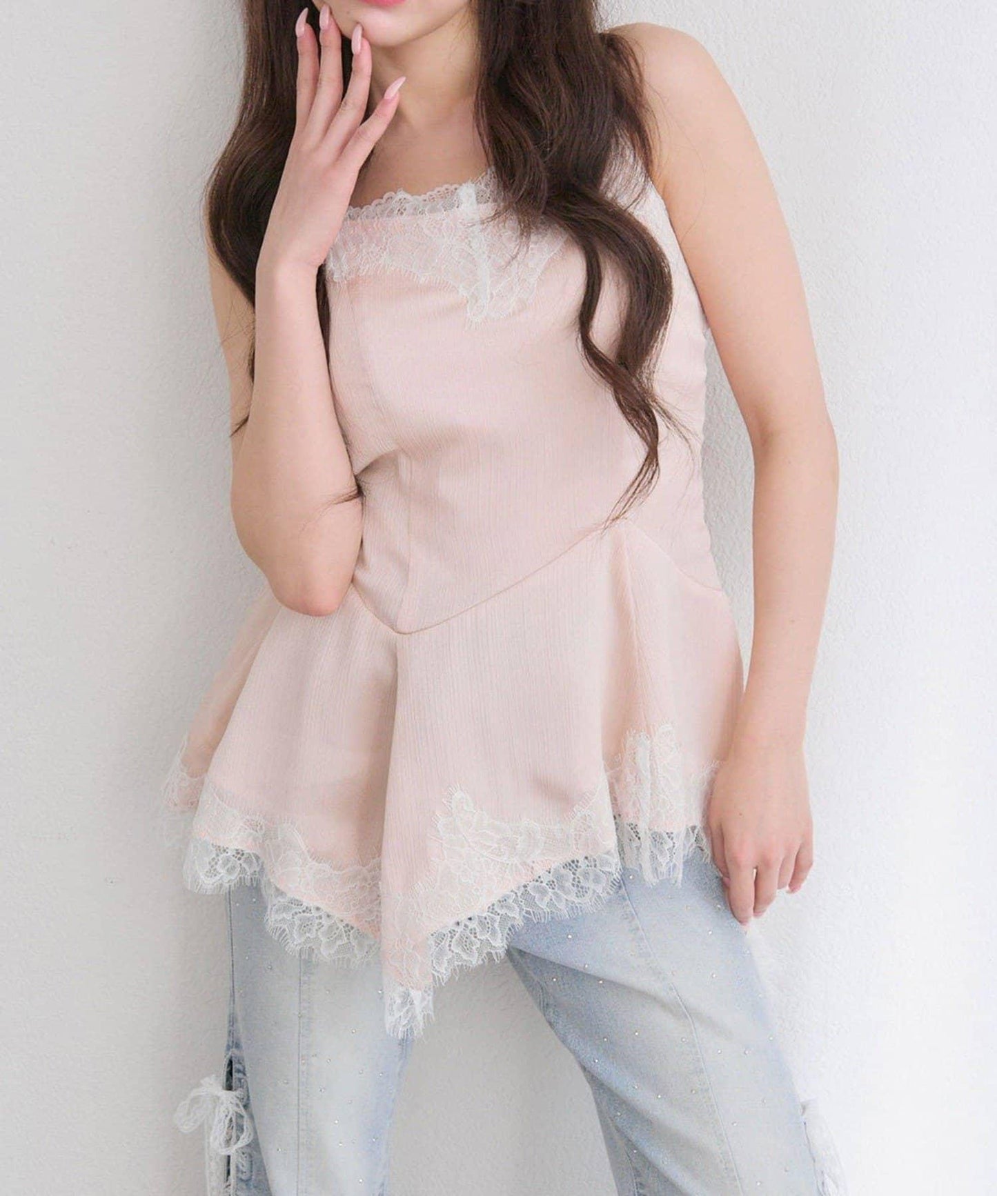 【OLIVE des OLIVE】アシメキャミチュニック