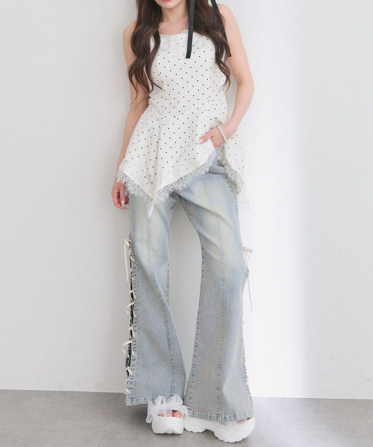 【OLIVE des OLIVE】アシメキャミチュニック