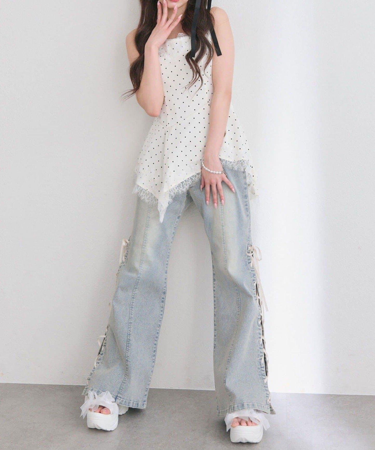 【OLIVE des OLIVE】アシメキャミチュニック