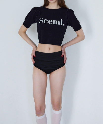 【Seemi】半袖ニット