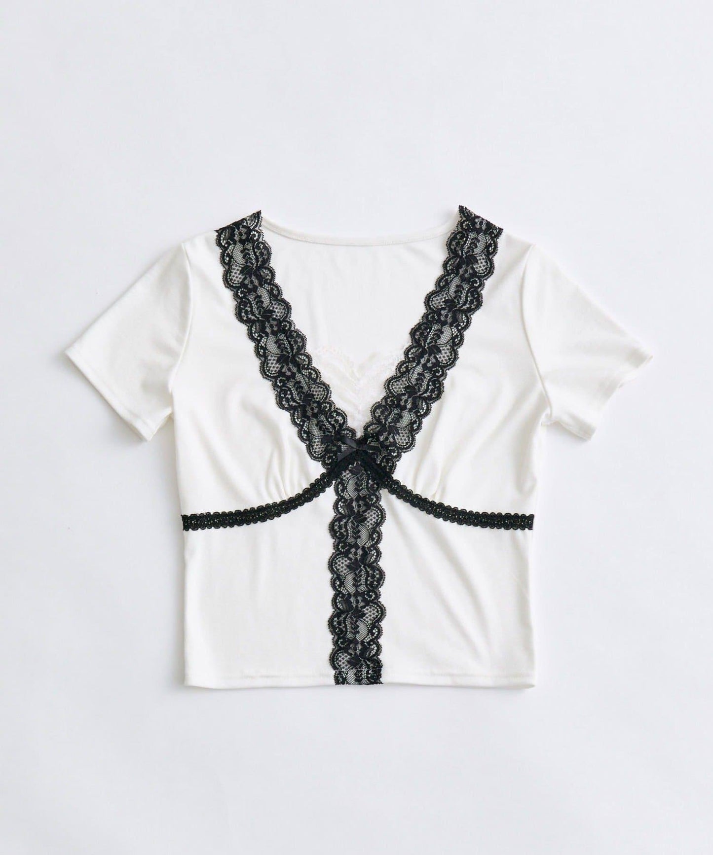 【OLIVE des OLIVE】レース半袖トップス