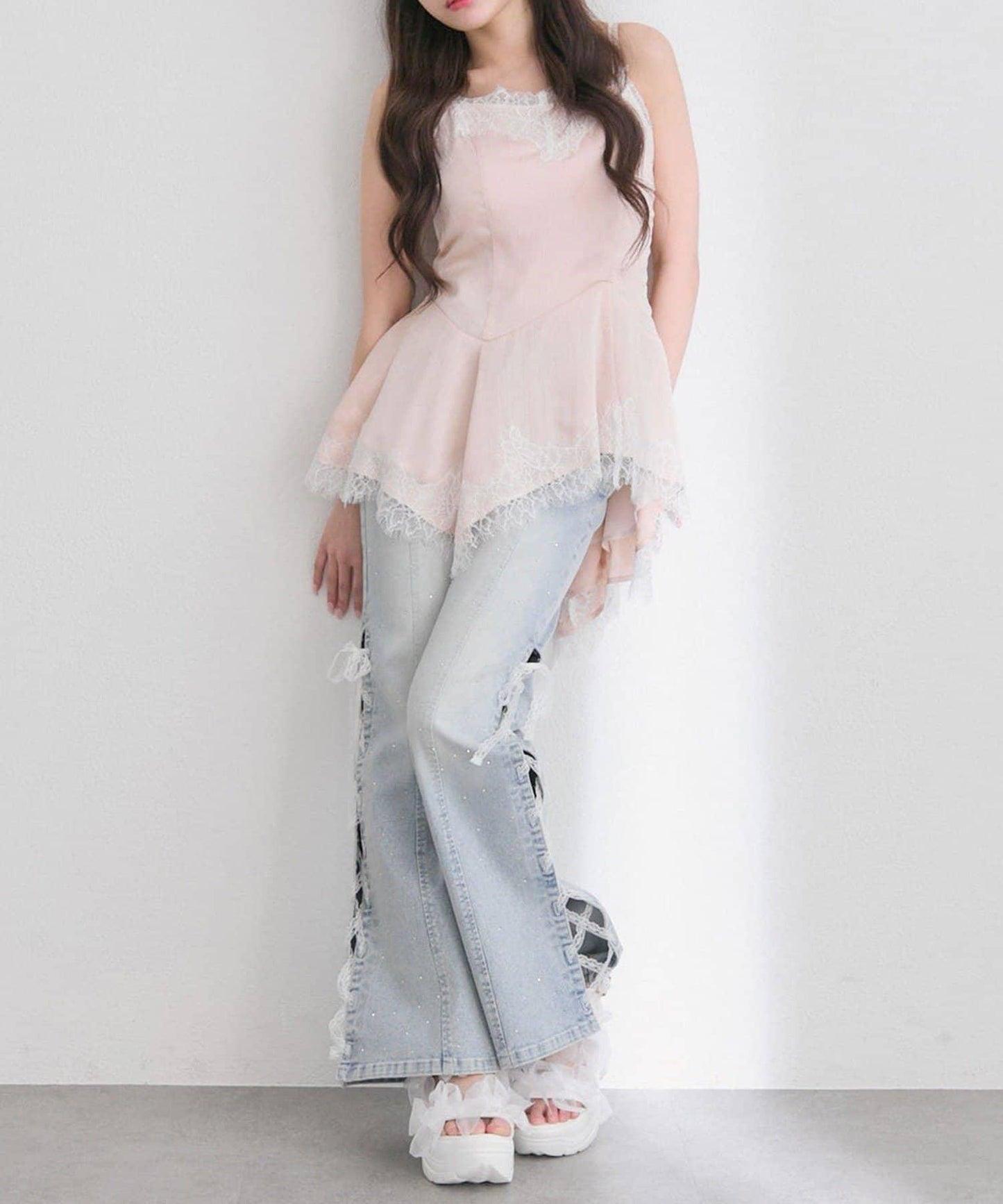 【OLIVE des OLIVE】アシメキャミチュニック