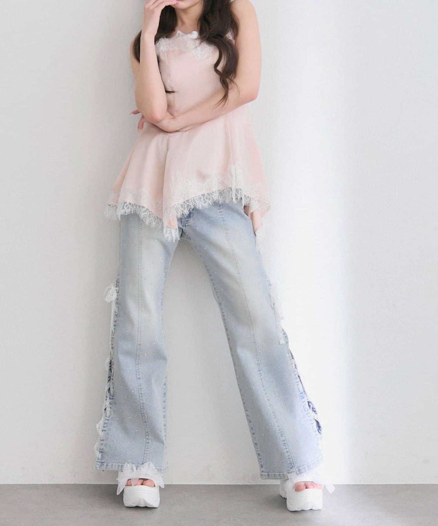 【OLIVE des OLIVE】アシメキャミチュニック