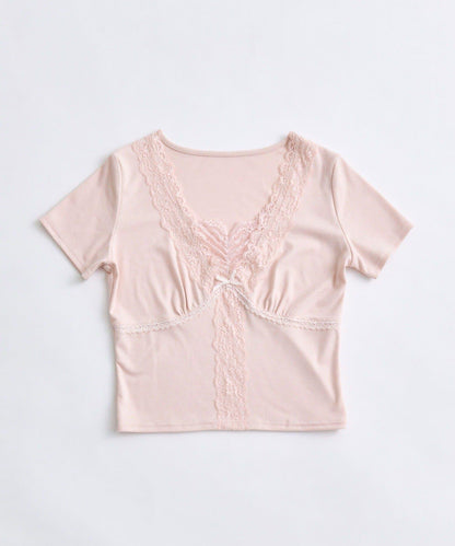 【OLIVE des OLIVE】レース半袖トップス