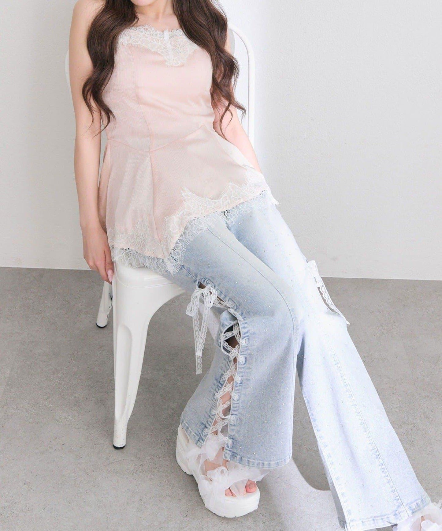 【OLIVE des OLIVE】アシメキャミチュニック