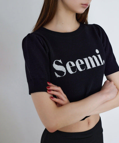 【Seemi】半袖ニット