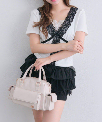 【OLIVE des OLIVE】レース半袖トップス