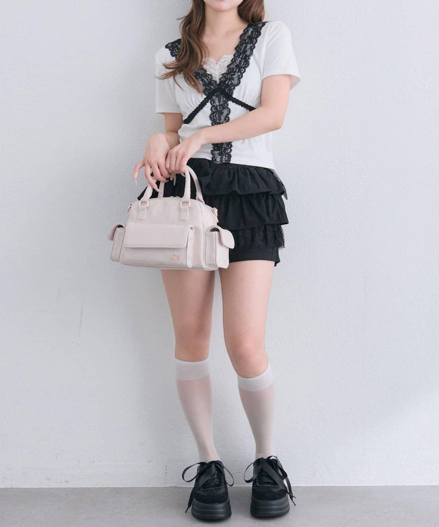 【OLIVE des OLIVE】レース半袖トップス