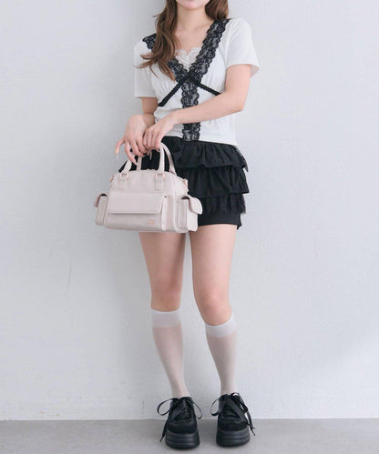 【OLIVE des OLIVE】レース半袖トップス