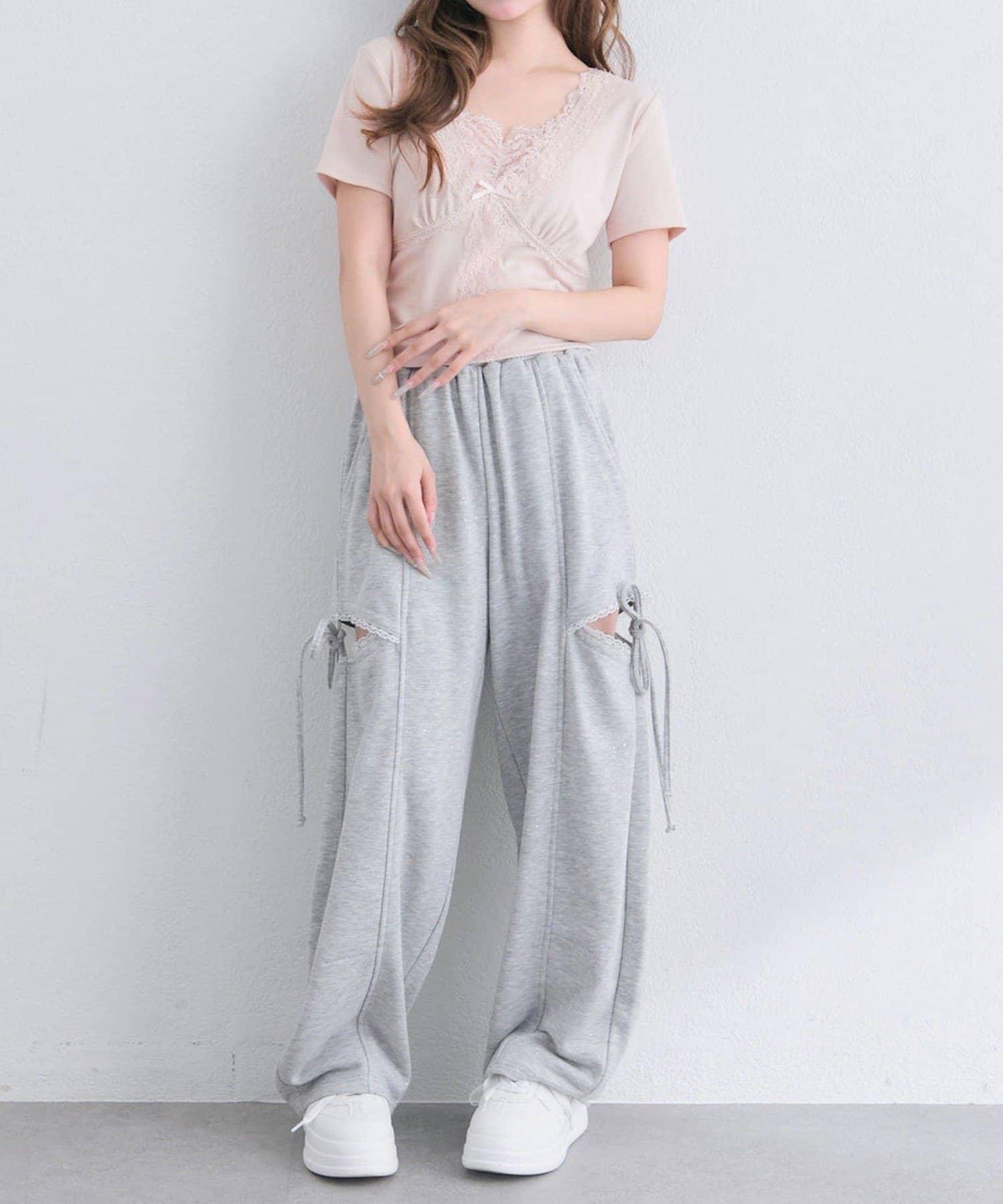 【OLIVE des OLIVE】レース半袖トップス