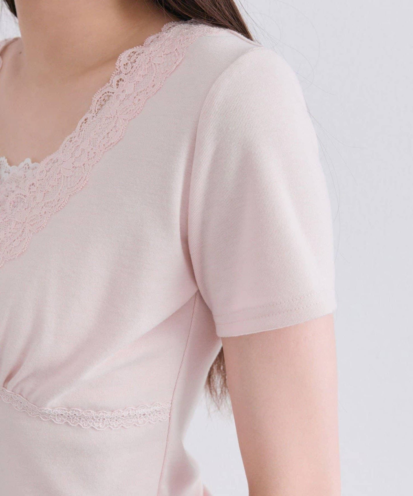 【OLIVE des OLIVE】レース半袖トップス