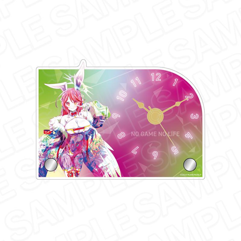 ノーゲーム・ノーライフ_ミニアクリルクロック PALE TONE series ジブリール サイバーバニー ver.