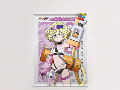 戦姫絶唱シンフォギアXV_描き下ろしB2タペストリー(キャロル/サイバーミリタリー)Wスエード