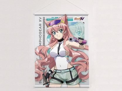 戦姫絶唱シンフォギアXV_描き下ろしB2タペストリー(マリア/サイバーミリタリー)Wスエード