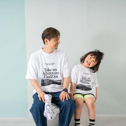親子款 純棉 DAD Logo印花 寬鬆短袖T恤