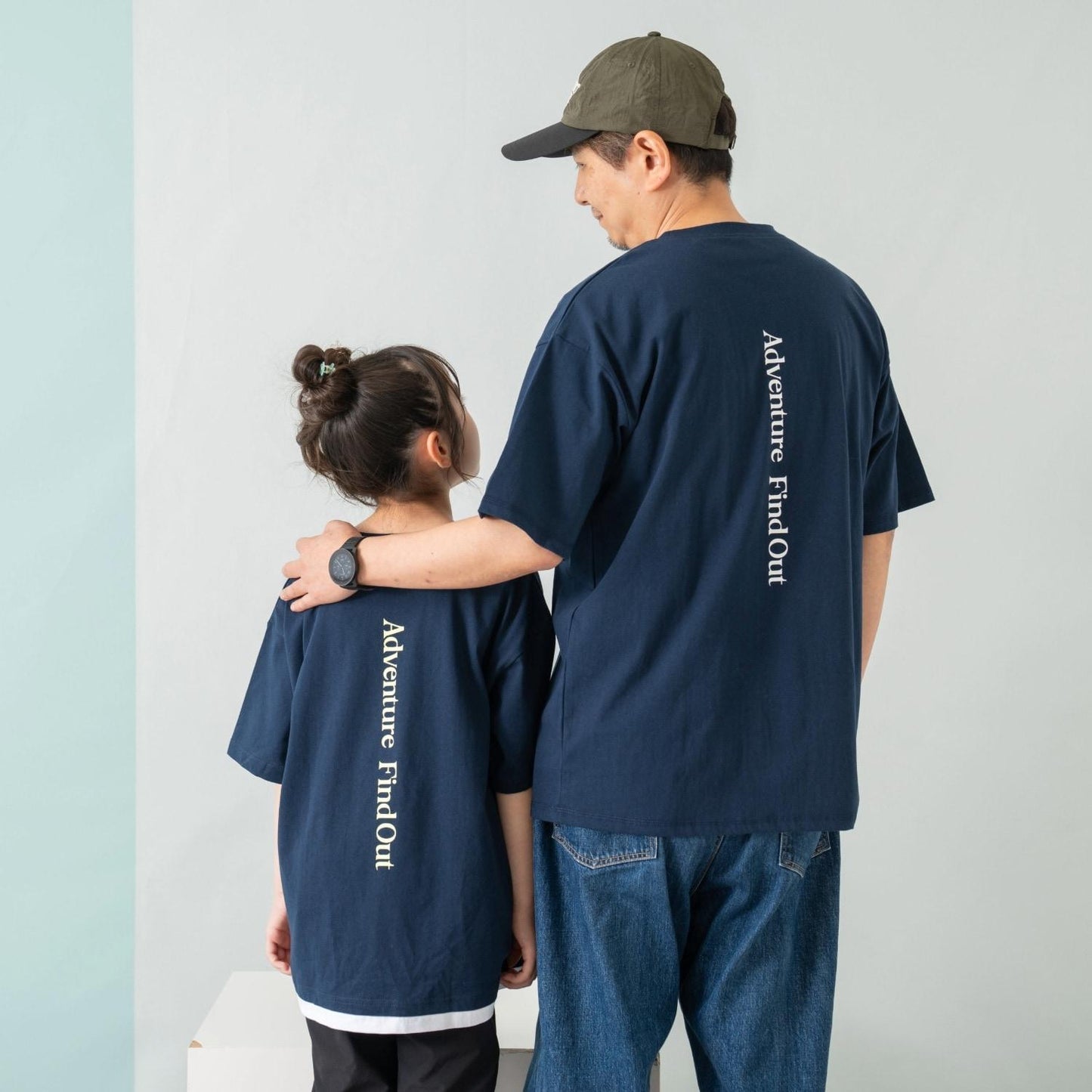 親子款 純棉 DAD Logo印花 寬鬆短袖T恤
