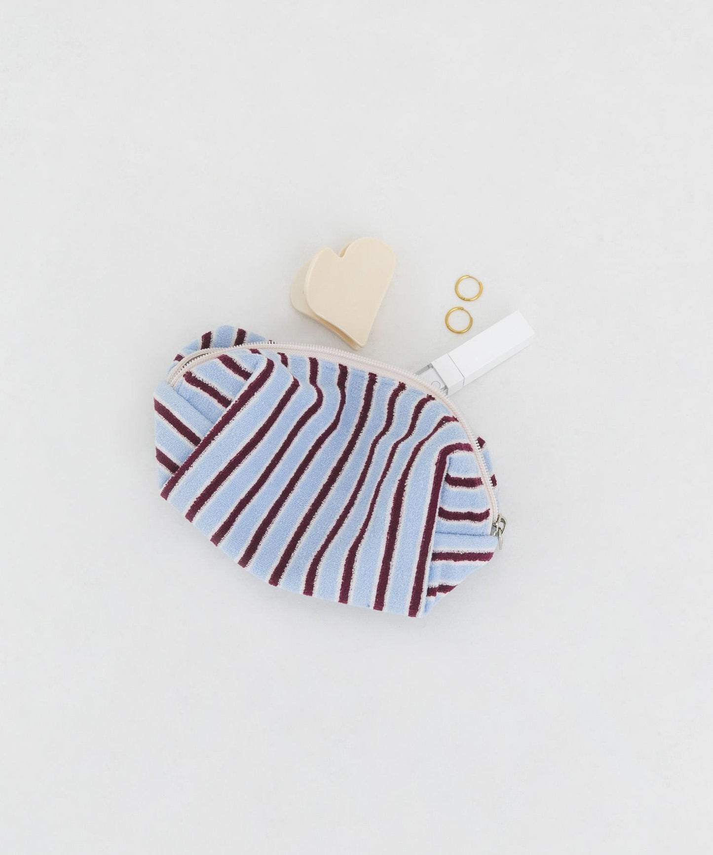 UNFOLD Stripe terry 化妝包