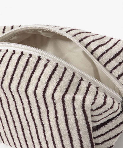 UNFOLD Stripe terry 化妝包
