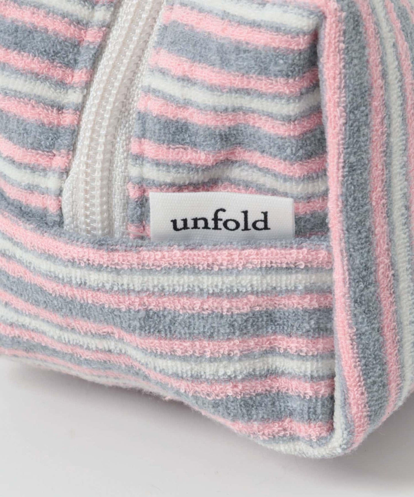UNFOLD Stripe terry 化妝包