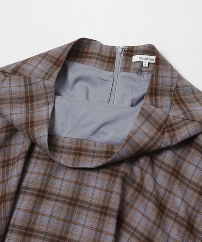 Studio Doe ASYMMETRICAL PLAID SKIRT
