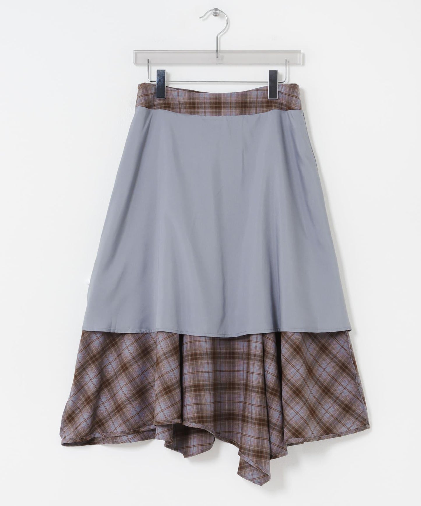 Studio Doe ASYMMETRICAL PLAID SKIRT