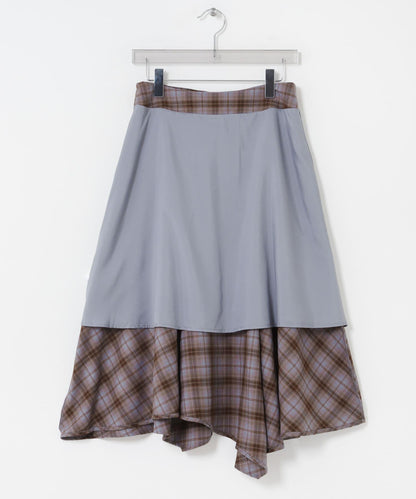Studio Doe ASYMMETRICAL PLAID SKIRT