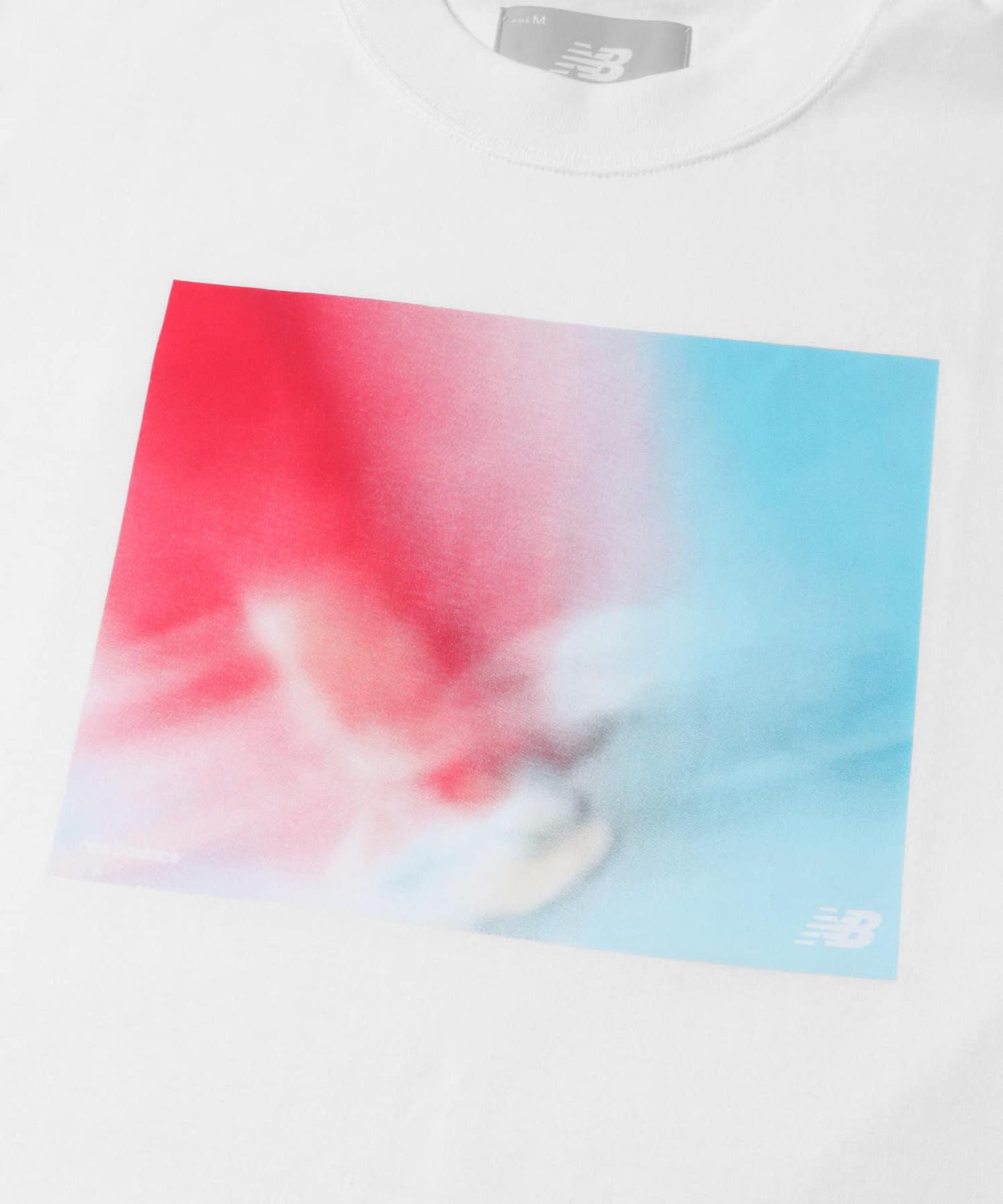 NEW BALANCE NB GREY照片印花T恤 紅色