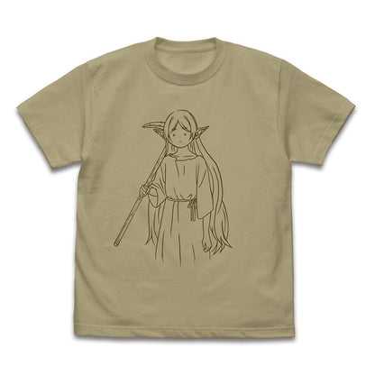 葬送のフリーレン（葬送的芙莉蓮） S碼 芙莉蓮 “在礦山工作了300年” T恤 SAND KHAKI