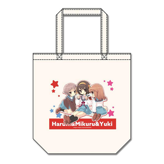 涼宮ハルヒシリーズ（涼宮春日系列） 【ハルヒ＆みくる＆有希】 帆布托特包